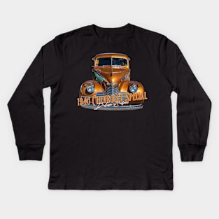 1940 Chevrolet Special Deluxe Sedan Kids Long Sleeve T-Shirt